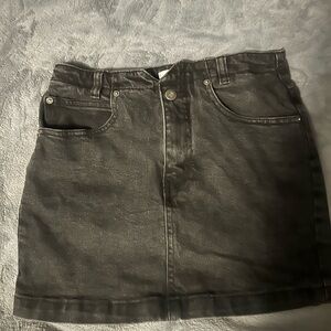 We The Free Charcoal Mini Skirt